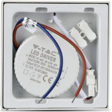 racord Panou LED patrat aplicabil 18 W 6000 K V-Tac VT-1805SQ
