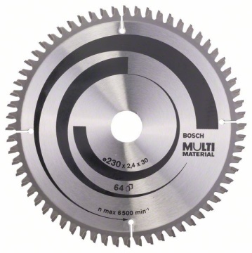 Pânză Circular Bosch Multi Material 230x30mm, 64T | Termix