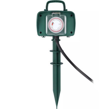 Prelungitor outdoor Tarus 2 cai 3m 3G1.5mm2 IP44 cu Timer V-Tac VT-1112-3