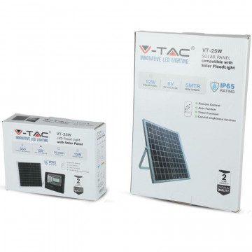 ambalaj Reflector LED 12W 6000K incarcare Solara VT-25W