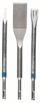 Set 3 dălți Bosch SDS PLus ascuțită 250, pentru plăci ceramice 40 x 260, lată 20 x 250 mm