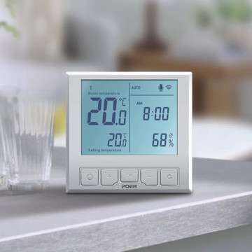 Termostat incalzire in pardoseala Poer Smart pe masa