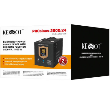 ambalaj UPS Kemot Prosinus 2600/24 urz3429B 1600 W negru