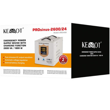 ambalaj UPS Kemot PROsinus URZ3429 1800 W 2600 VA 24 V alb