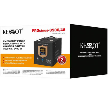 ambalaj UPS Kemot PROsinus URZ3430 2400 W 3500 VA negru
