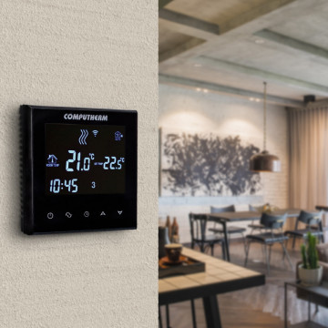 termostat wifi computherm E300 montat pe perete