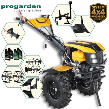 🚜 Pachet Motocultor 18CP ProGarden Campo 1873 + Plug Bilonat - Termix