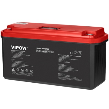 Acumulator LiFePO4 12V 150Ah cu Bluetooth Vipow | Termix.ro