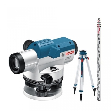 Bosch GOL 26 G Set - Nivelă Optică 26x + Trepied BT 160 + Riglă GR 500
