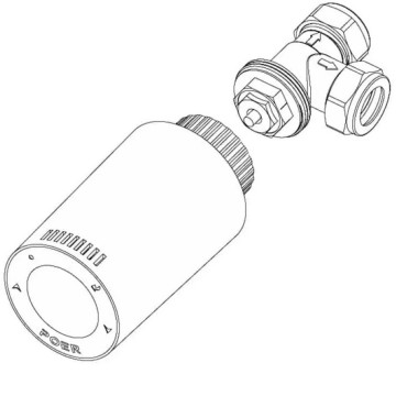 ventil cu Cap termostatic Poer Smart cu control din internet