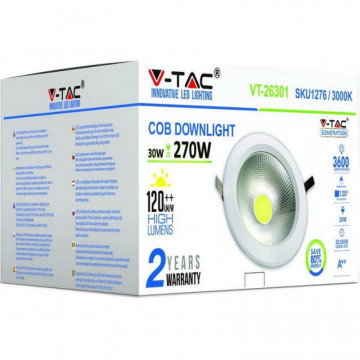 ambalaj Corp iluminat LED incorporabil 30W 4500K alb neutru V-Tac VT-26301
