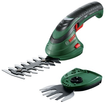 Foarfece Bosch ISIO3 pentru tăiat iarba, tufe și arbuști | acumulator Li-Ion 3.6V, 1.5Ah, 8x80x120mm