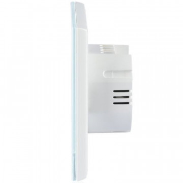 Intrerupator simplu sticla touch V-Tac VT-5111 alb lateral