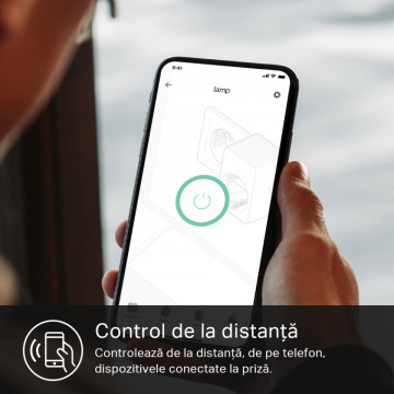 Priză Wi-Fi Slim TP-Link Kasa Smart KP105 controlata de la distanta