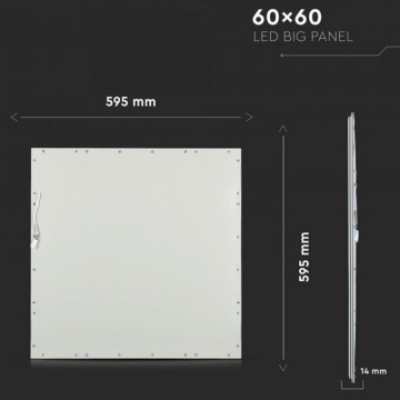 dimensiuni Panou LED 45 W 60 x 60 cm 4000 K alb neutru V-Tac VT-6060