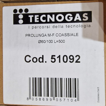 eticheta Prelungire MF Tecnogas 60/100 0,5 m 51092