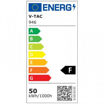 clasa energetica Reflector LED de lucru 50W cu fir 6400K cip Samsung V-Tac VT-51