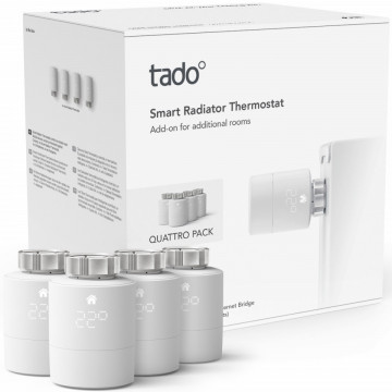 Quattro Pack Cap termostatic wifi Tado