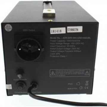 Stabilizator tensiune well Secure 1000 VA racord