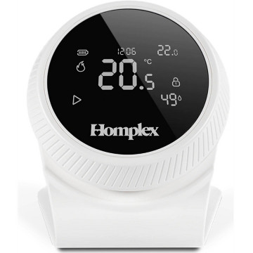 Termostat inteligent Homplex NX1 alb cu suport pentru masa.