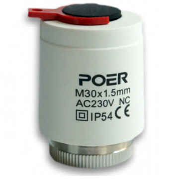 Thermal Actuator Poer 230V NC M30x1.5