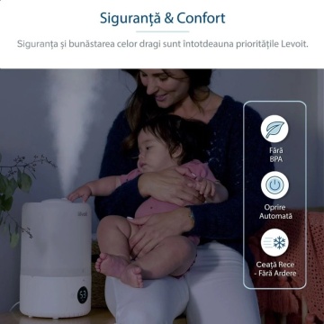 Umidificator LEVOIT Dual 200S Smart fara BPA