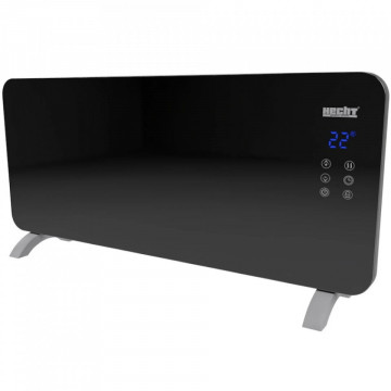 💎 Hecht 3522 Black Glass Panel Heater | 2000W with Remote Control | Termix.ro