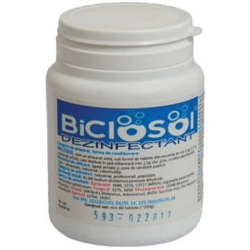 Biclosol 60 Tablete Clor | Dezinfectant Efervescent | Apă Potabilă, Piscine & Suprafețe