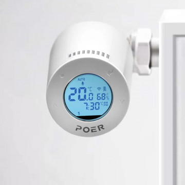 Cap termostatic Poer Smart montat la radiator