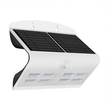 Lampă LED Solară V-Tac VT-767-7, 6.8W, 800lm, Senzor PIR | Termix.ro