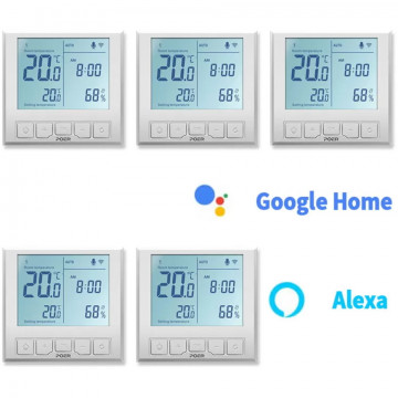 Pachet 5 termostate de pardoseală Poer Smart comanda prin Internet - Img 2