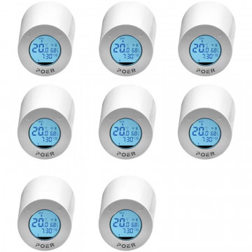 Pachet 8x Cap termostatic Poer Smart cu control prin internet
