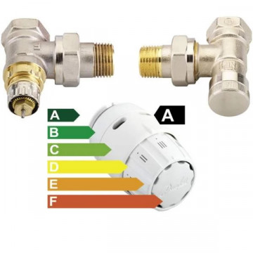 Sensor set RAS-C2, ventil RA-N DN15 Angle and Lockshield RLV