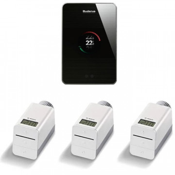 Set EasyControl Buderus TC100 cu 3 Capete WiFi | Termostat Inteligent | Termix.ro
