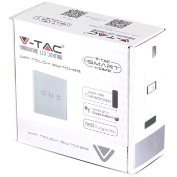 ambalaj Intreruptor electric Smart triplu V-Tac din sticla cu touch