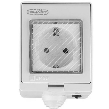 Priza Smart V-Tac IP55 2200 W montaj aparent