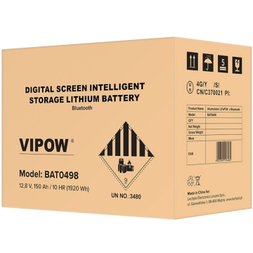 Ambalaj Acumulator LiFePO4 12V 150Ah cu Bluetooth Vipow