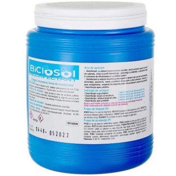 Biclosol 300 Tablete Clor (1kg) | Dezinfectant Clorigen Profesional | Apa Potabilă, Spitale & Industrie