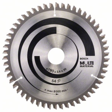 Bosch Panza ferastrau circular Multi Material, 190x30x2.4mm, 54T