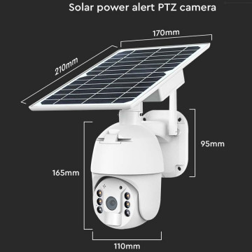 dimensiuni Camera wifi smart solara V-Tac VT-11024 senzor HD