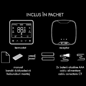 Pachet Termostat wifi Motan TH617-WRTS wifi