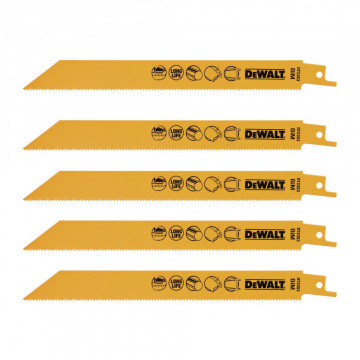 Panze metal DT2353-QZ ferastrau sabie 203mm 5 buc