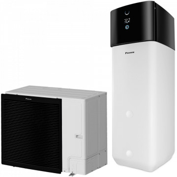 Pompă de căldură split aer-apă Daikin Altherma 3 R ECH2O 11-16kW cu Boiler 500 litri.