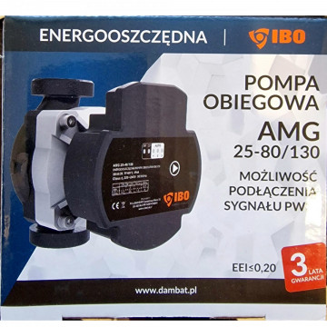 ambalaj date tehnice Pompa circulatie IBO AMG 25-80/130 spate