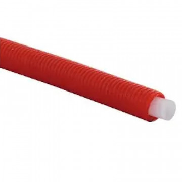 Teava Purmo PE-Xc 16x2 mm 100 m in tub gofrat rosu