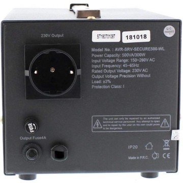 Stabilizator tensiune well Secure 500 VA racord