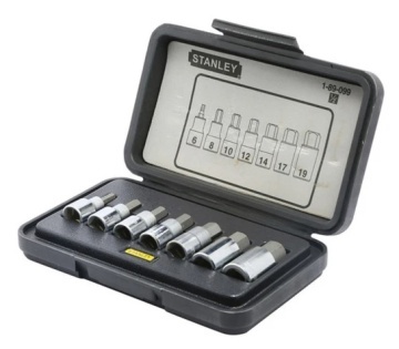 Stanley 1-89-099 Trusa 7 piese tubulare 1/2" cu cap imbus
