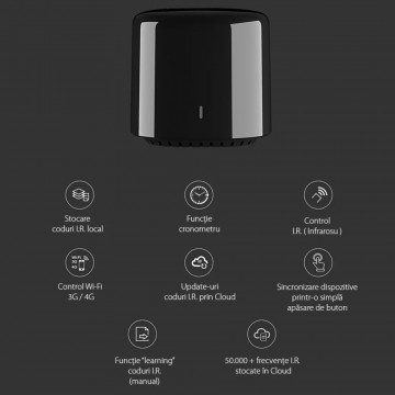 functii Telecomanda inteligenta Broadlink RM Mini 4C