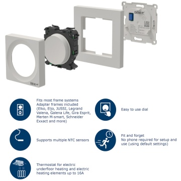 componente Termostat Danfoss DEVIreg Display Connect
