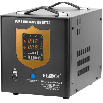 UPS KEMOT PROsinus-2000 | 1400W | 24V | Undă Sinusoidală Pură